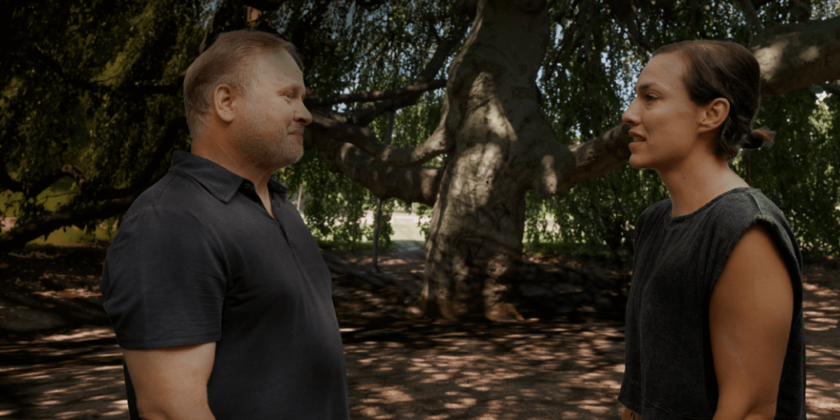A preview shot from Natali Chavez’s new experimental film ‘Can I Have a Minute?’, featuring an edited background and digitally simulated light to match the surrounding environment. (PHOTO CREDIT: Andrew Gordon and Natali Chavez)